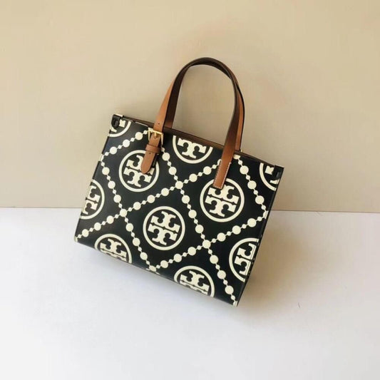 Tory Burch Mini T Monogram Tote – Embossed Leather