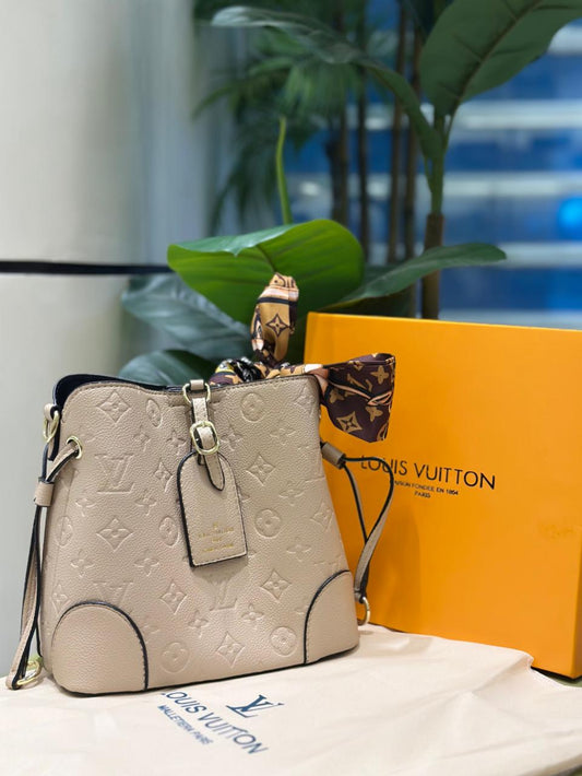 Louis Vuitton Green Embossed Handbag