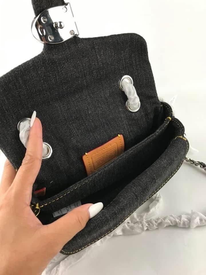 COACH Denim Quilted Tabby Bag