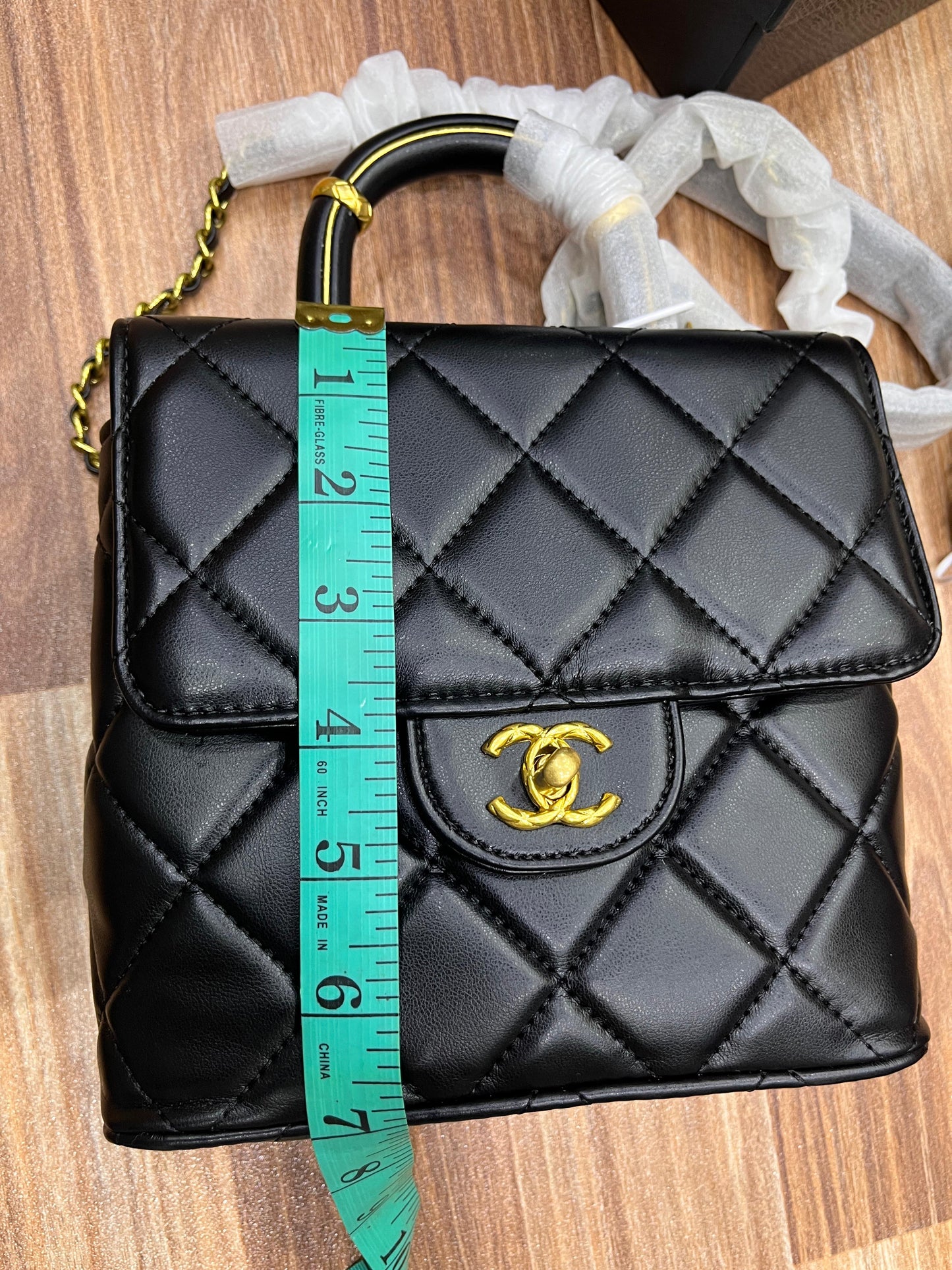 Chanel Mini Square Top Handle Flap – Lambskin