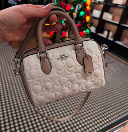 Coach Mini Rowan Crossbody Bag in Signature Leather – Premium Edition