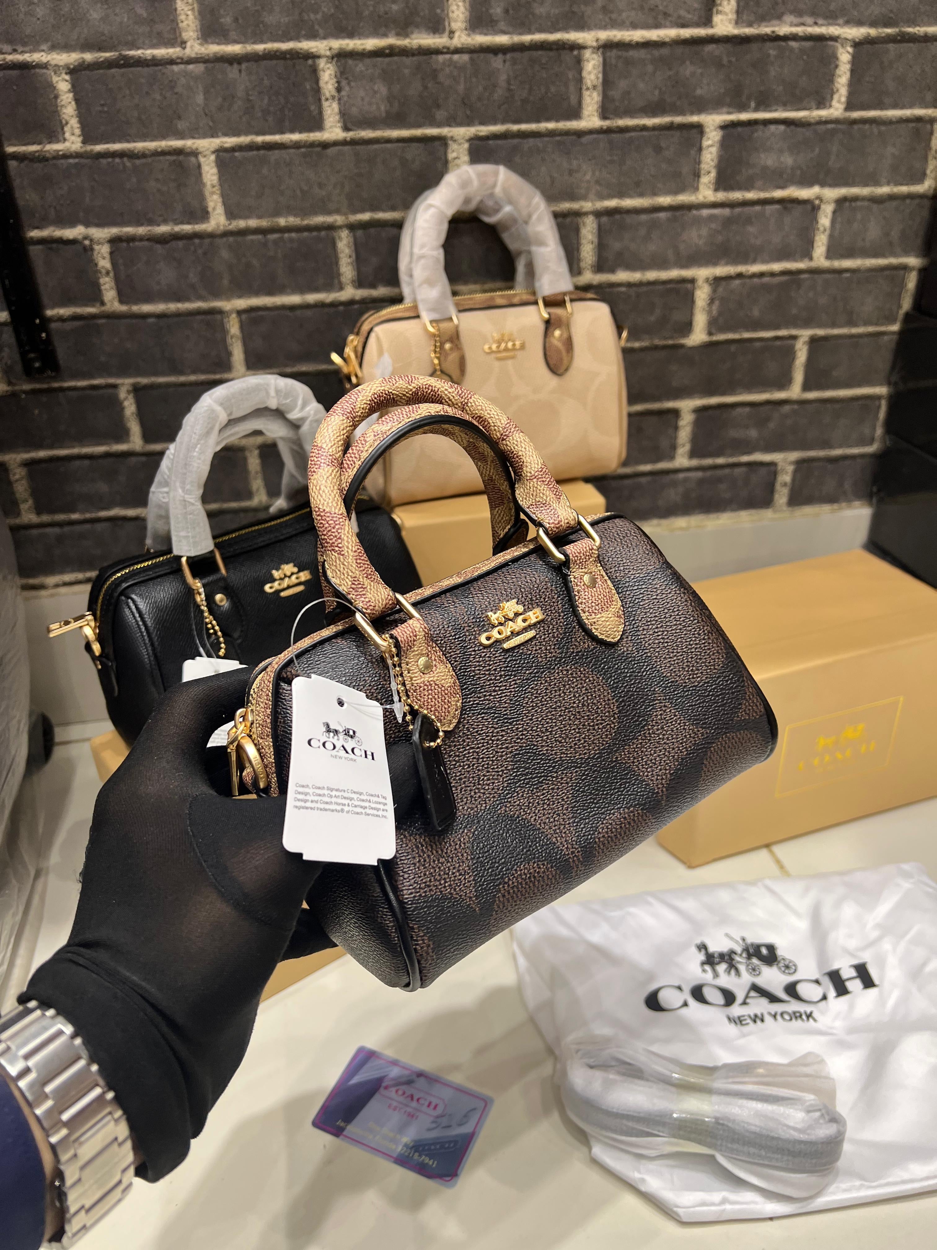 COACH Mini Rowan Crossbody Bag – Signature Colors