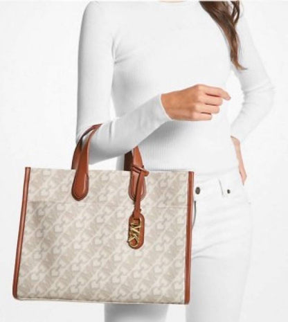 Michael Kors Gigi Large Empire Signature Logo Tote Bag