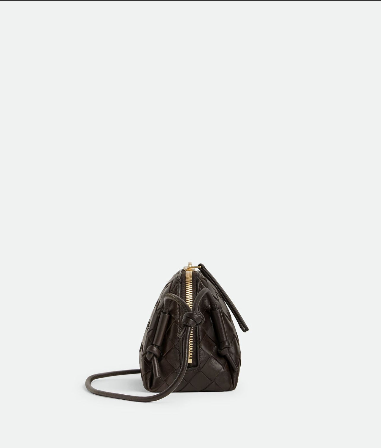 Bottega Veneta Concert Pouch in Lambskin with Gold Hardwar