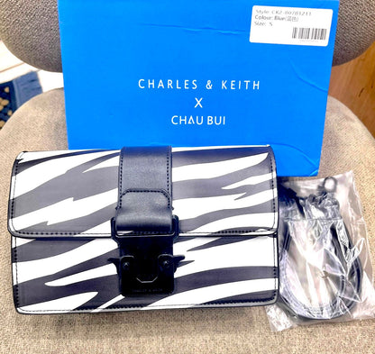 Charles & Keith Push-Lock Shoulder Bag – With Box & Tag