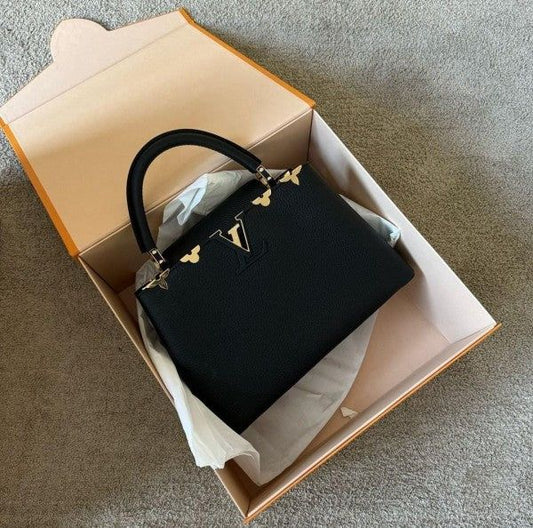 Louis Vuitton Taurillon Embellished Flower Crown Capucines MM – Premium Quality
