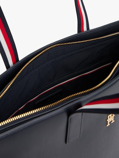 TOMMY HILFIGER Iconic Tommy Tote Bag – Monogram Elegance