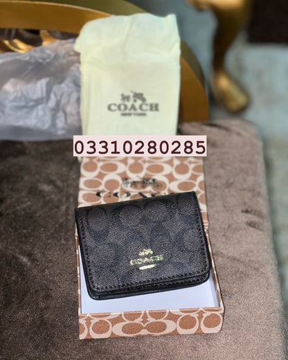 Coach Signature Canvas Wallet