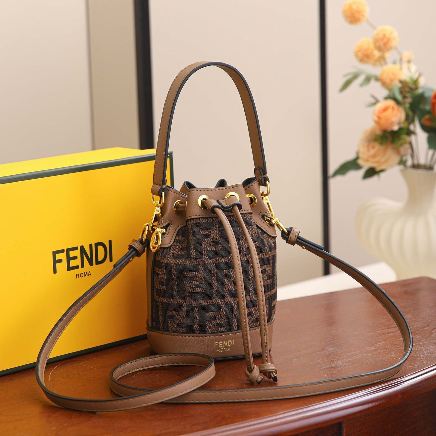 Fendi Mon Trésor – Dove Grey Bucket Elegance