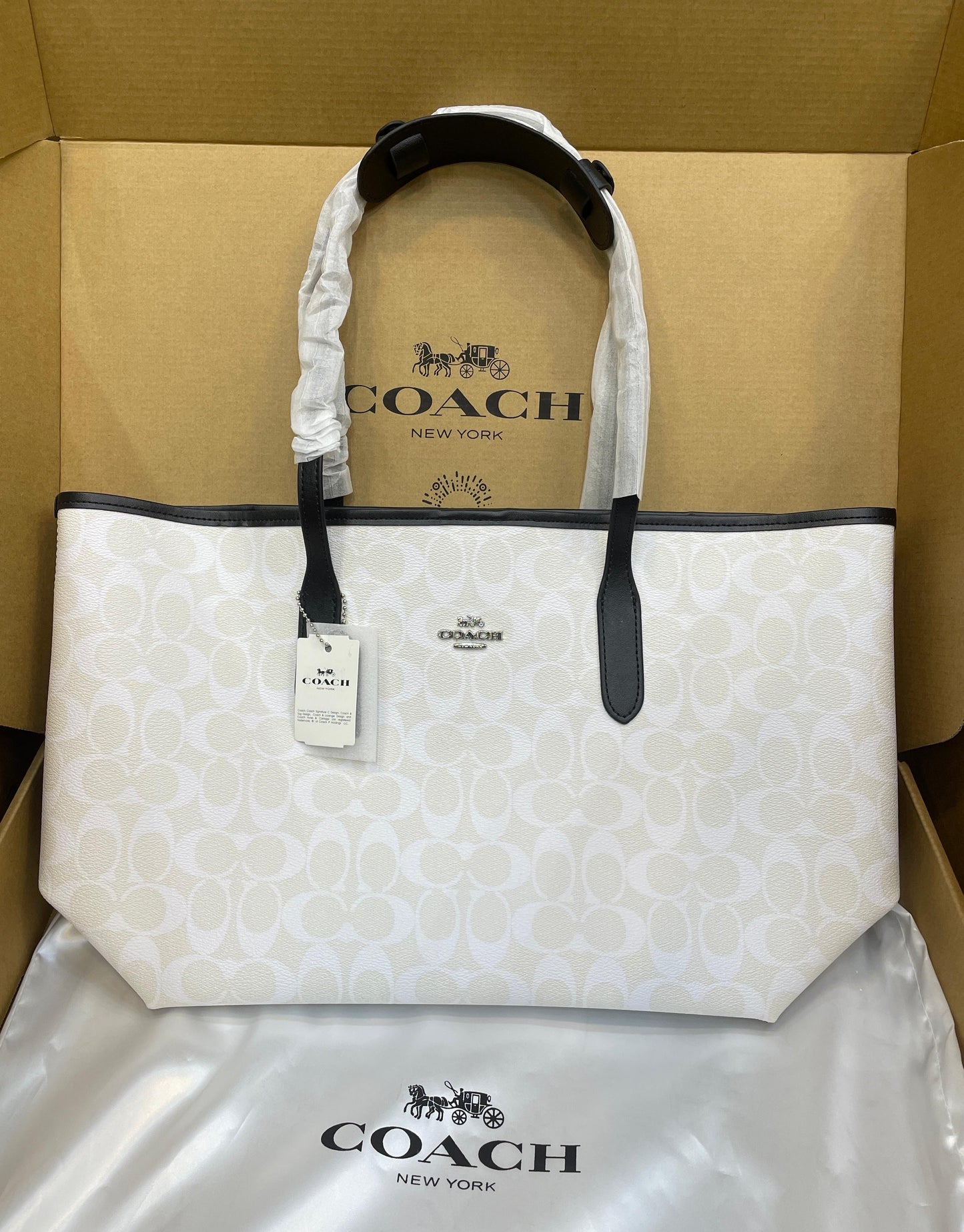 Coach City Tote Bag in Signature Canvas