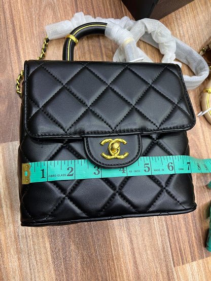 Chanel Mini Square Top Handle Flap – Lambskin