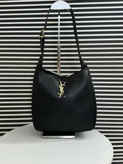 Saint Laurent Le 5 À 7 Supple Small Bag in Grained Leather