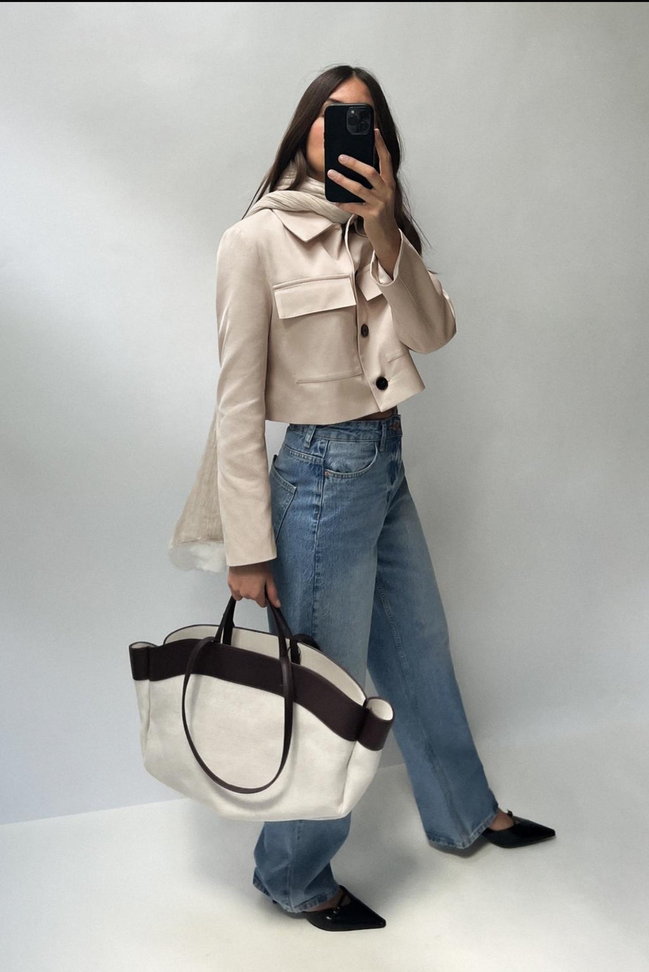 ZARA Combination Tote Bag