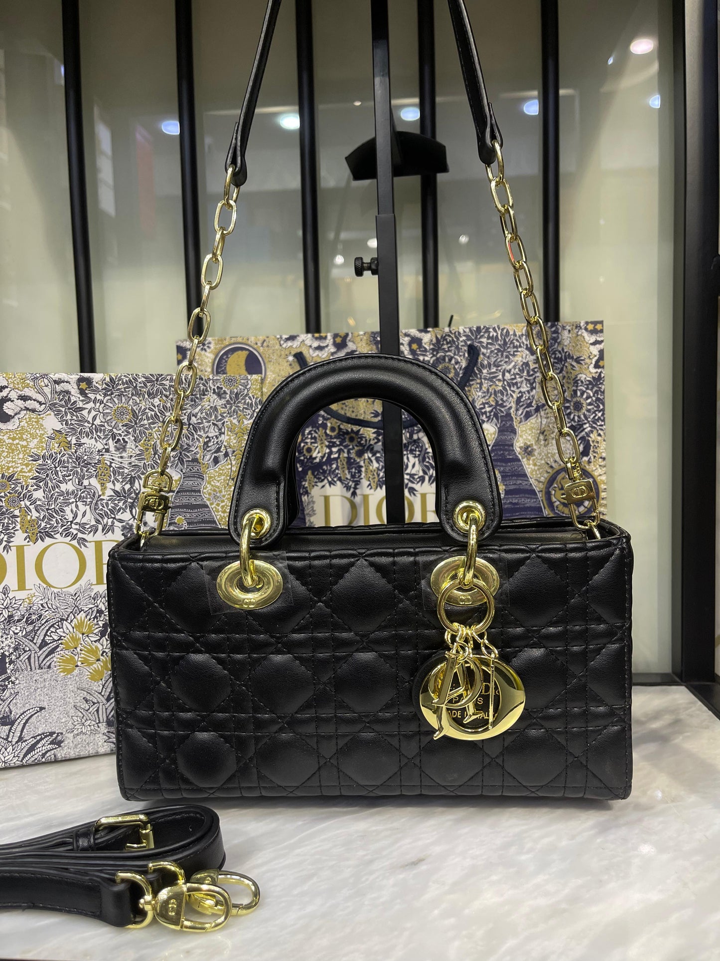 Christian Dior Lady D-Joy – Gold-Tone Icon