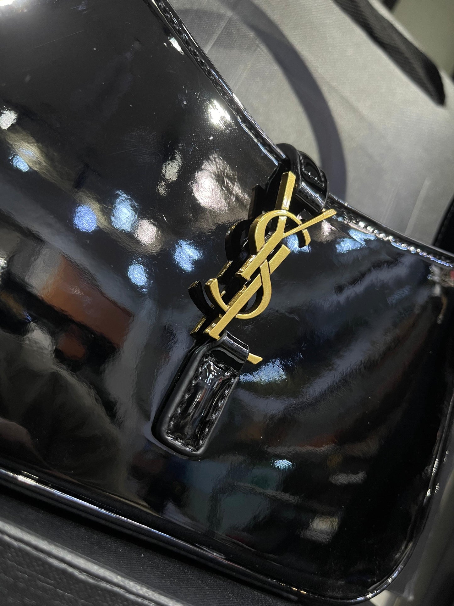 YSL Mini Le 5 À 7 Patent Bag