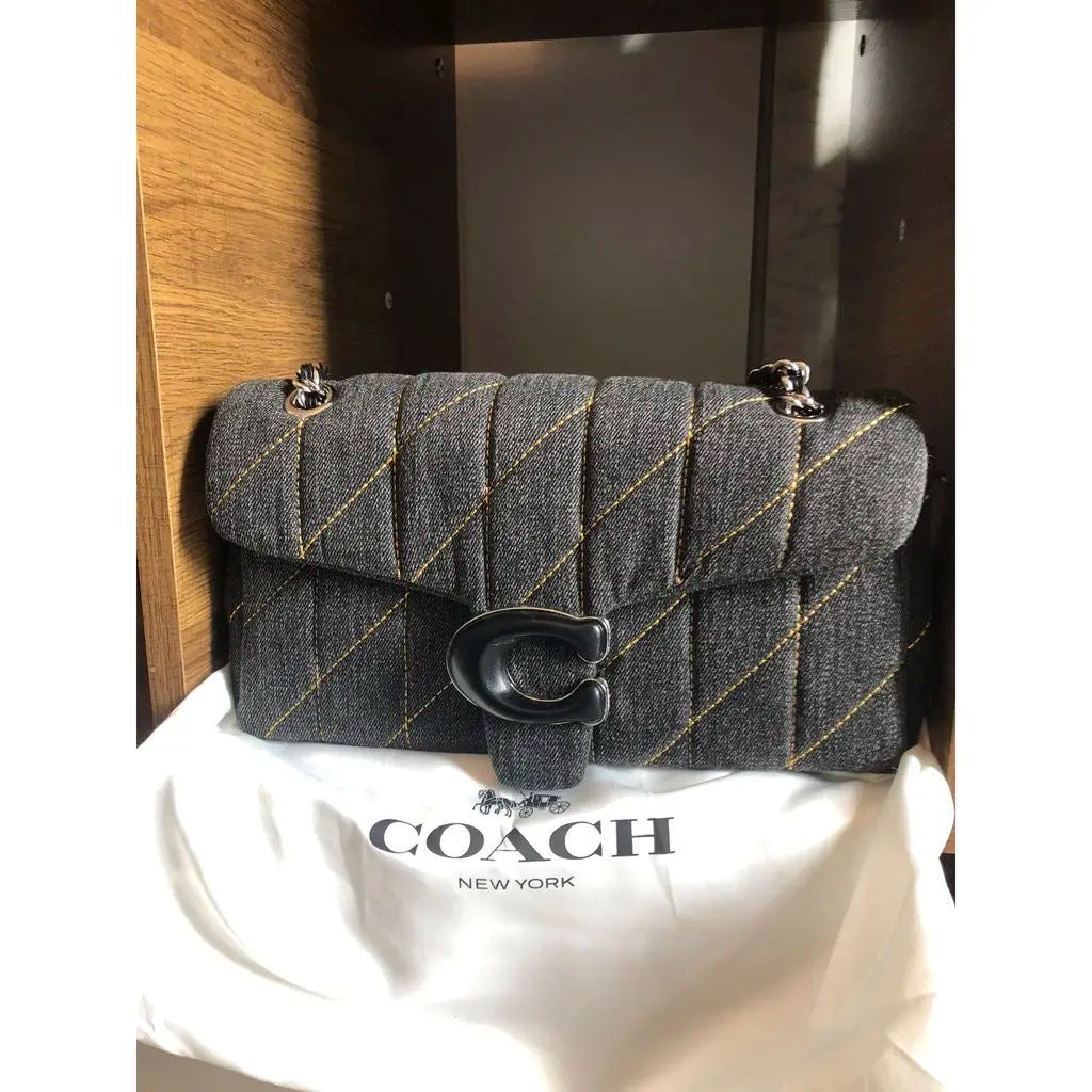 COACH Denim Quilted Tabby Bag