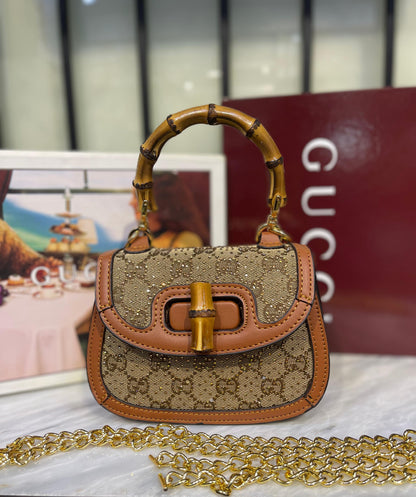 Gucci Bamboo 1947 Crystals Mini Bag Style