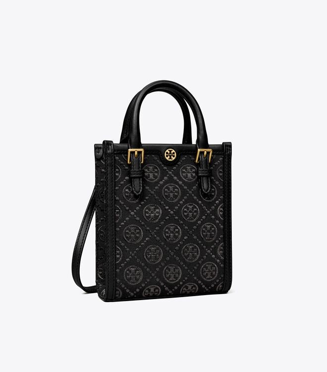 Tory Burch Mini T Monogram Tote –  (With Box)