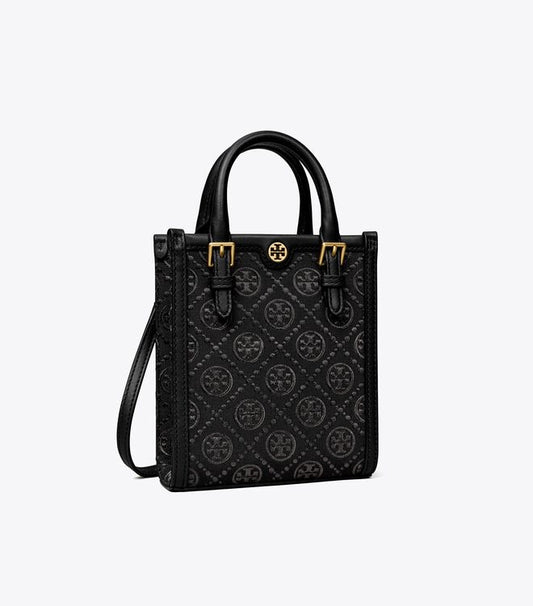 Tory Burch Mini T Monogram Tote –  (With Box)