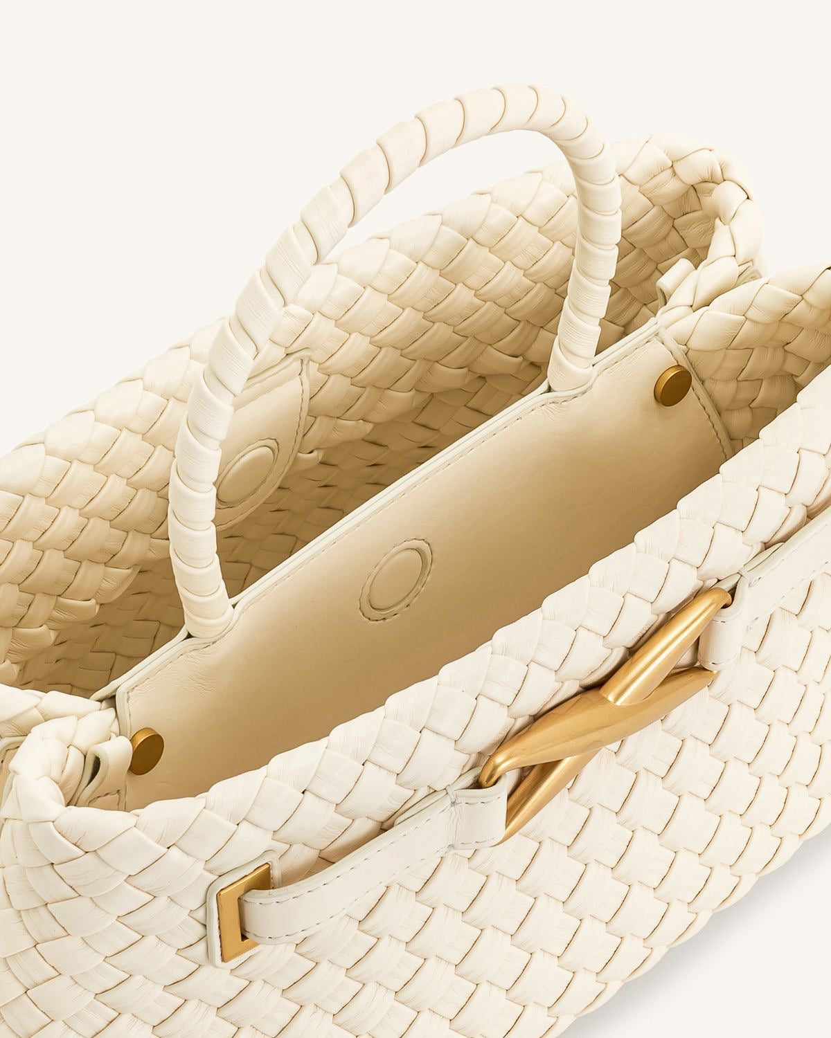 JW PEI Elora Woven Tote Bag – Vegan Leather Chic