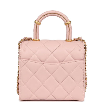 Chanel Mini Square Top Handle Flap – Lambskin
