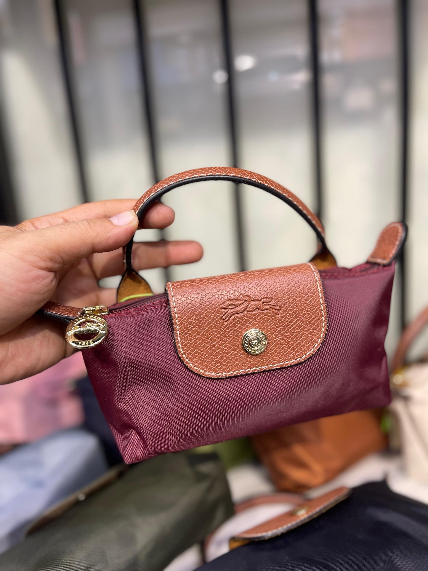 Longchamp Le Pliage Pouch with Handle