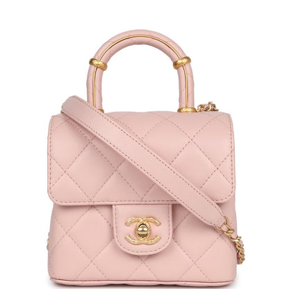 Chanel Mini Square Top Handle Flap – Lambskin