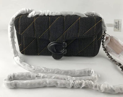 COACH Denim Quilted Tabby Bag