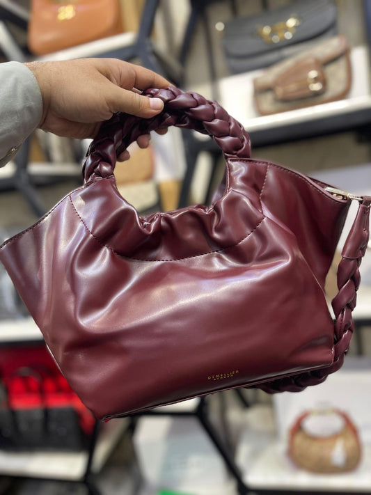 DeMellier Midi LA Braided Top-Handle Bag