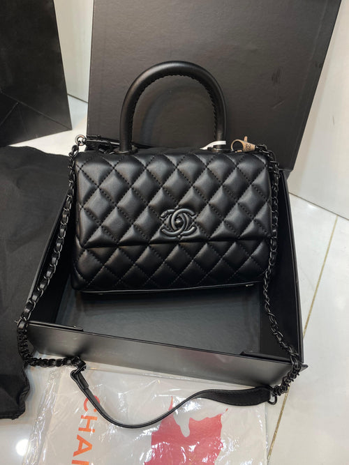 CHANEL COCO Soft Touch Shoulder Bag – Black Edition
