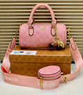 Coach Dupe Shoulder Bag – Cherry Detail