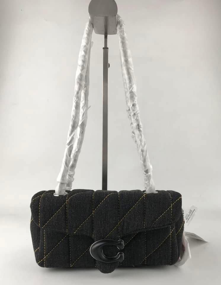 COACH Denim Quilted Tabby Bag