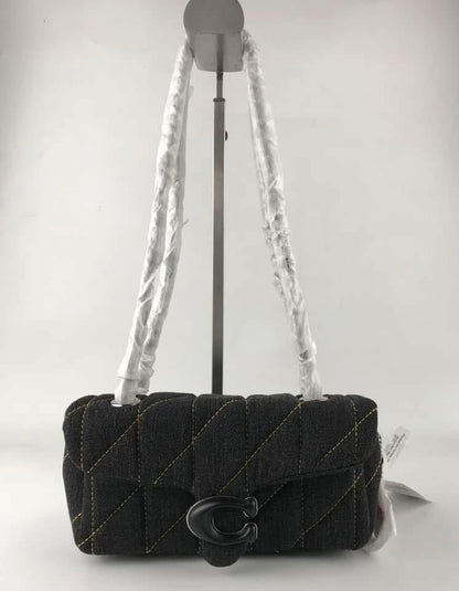 COACH Denim Quilted Tabby Bag