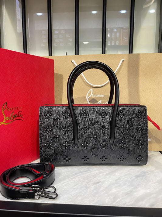 Christian Louboutin Paloma Mini Tote Bag – Black Spiked Elegance