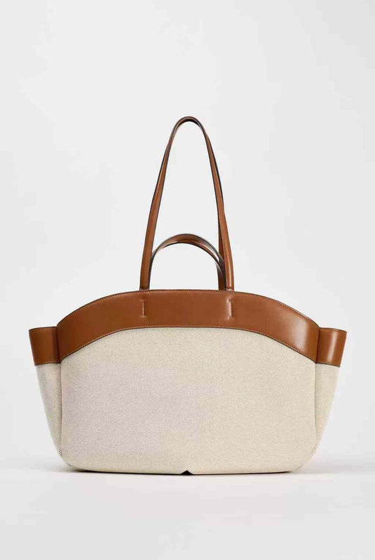 ZARA Combination Tote Bag – Canvas with Handles & Shoulder Strap