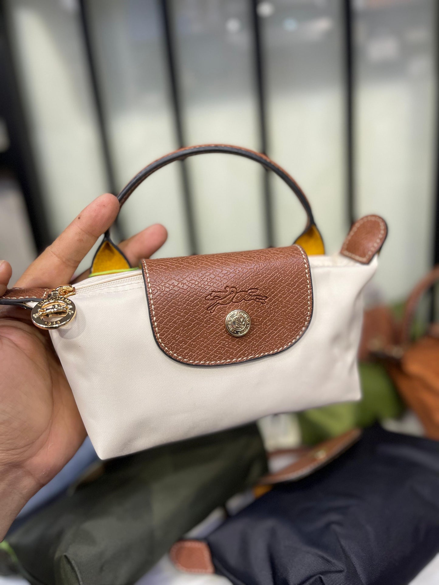 Longchamp Le Pliage Pouch with Handle