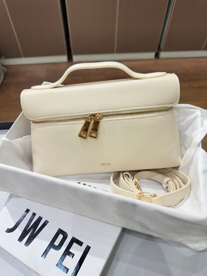 JW PEI Thea Top Handle Bag – Structured Vegan Leather Crossbody