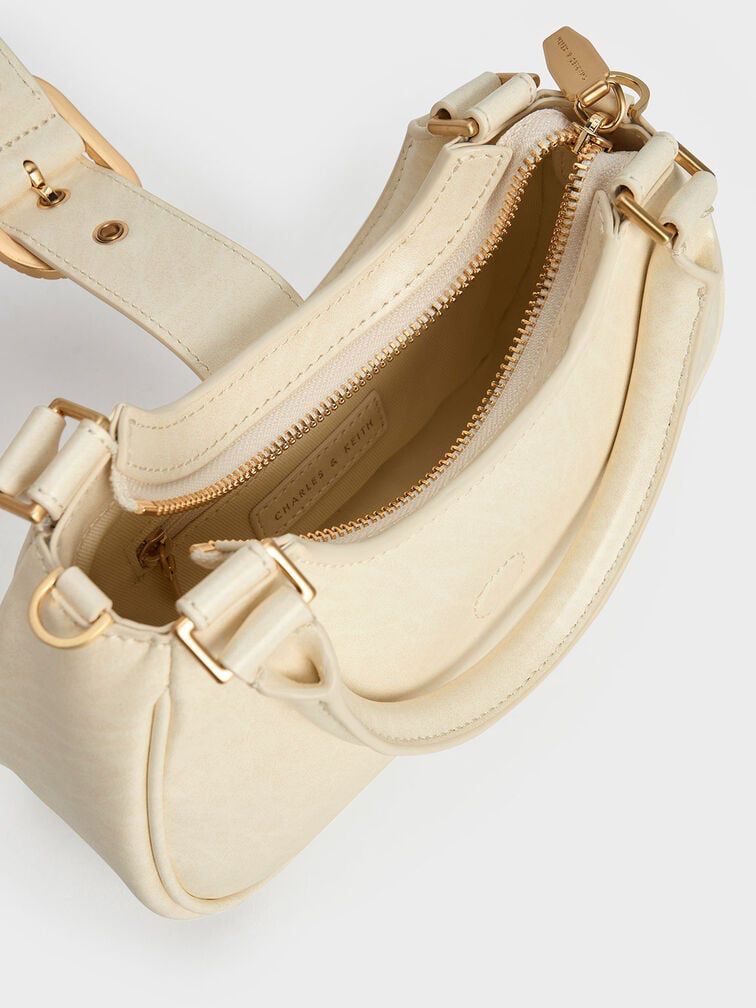 Charles & Keith Avis Belted Top Handle Bag