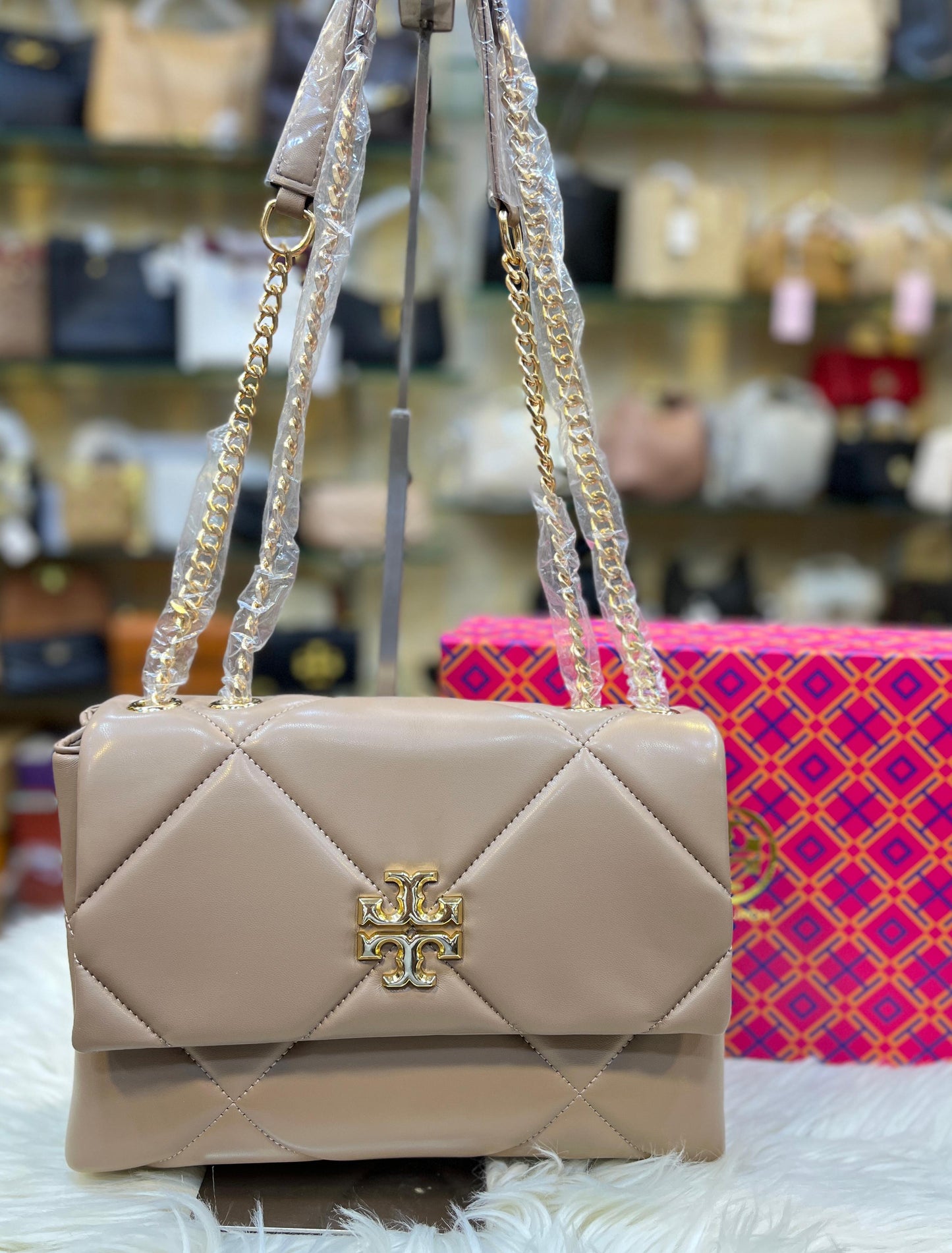 Tory Burch Kira Diamond Quilt Convertible Shoulder Bag