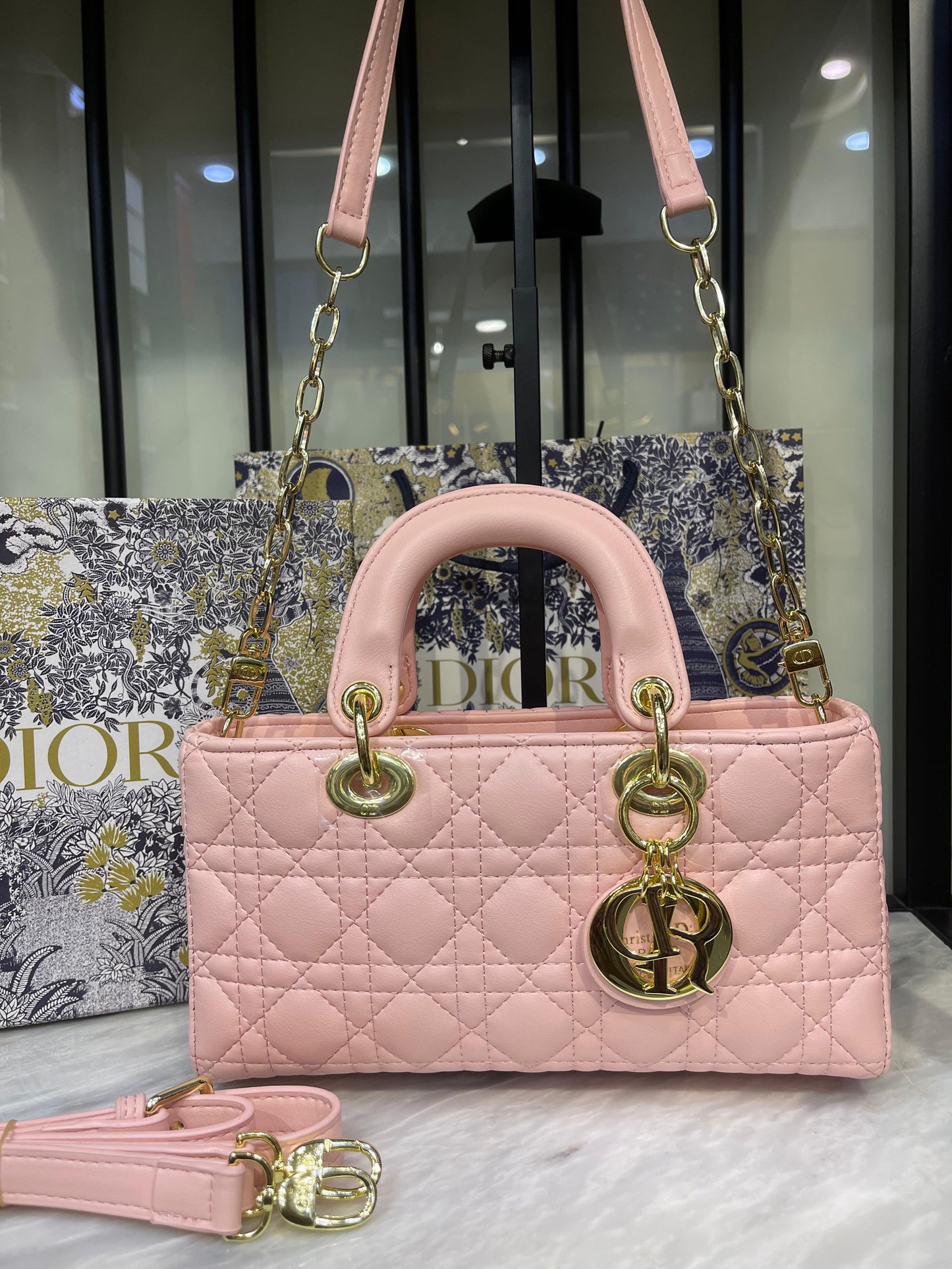 Christian Dior Lady D-Joy – Gold-Tone Icon