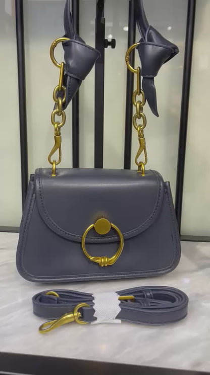 Charles & Keith Joelle Ring Push-Lock Bag – Faux Leather