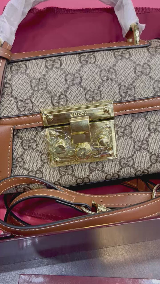 GUCCI Padlock Small Top Handle Bag – GG Monogram